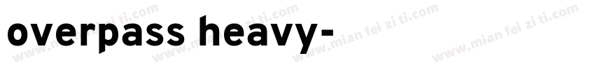 overpass heavy字体转换
